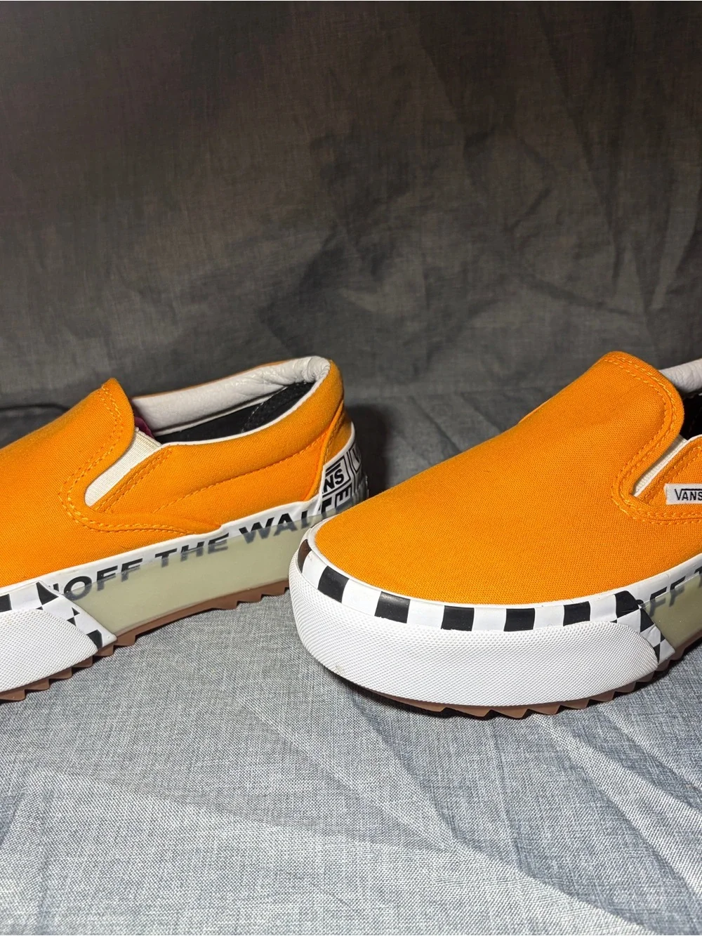 Women’s size 6 Orange Slip-On Canvas Shoes